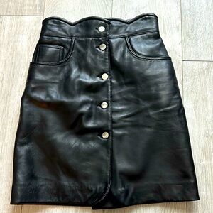 Vegan Leather Skirt